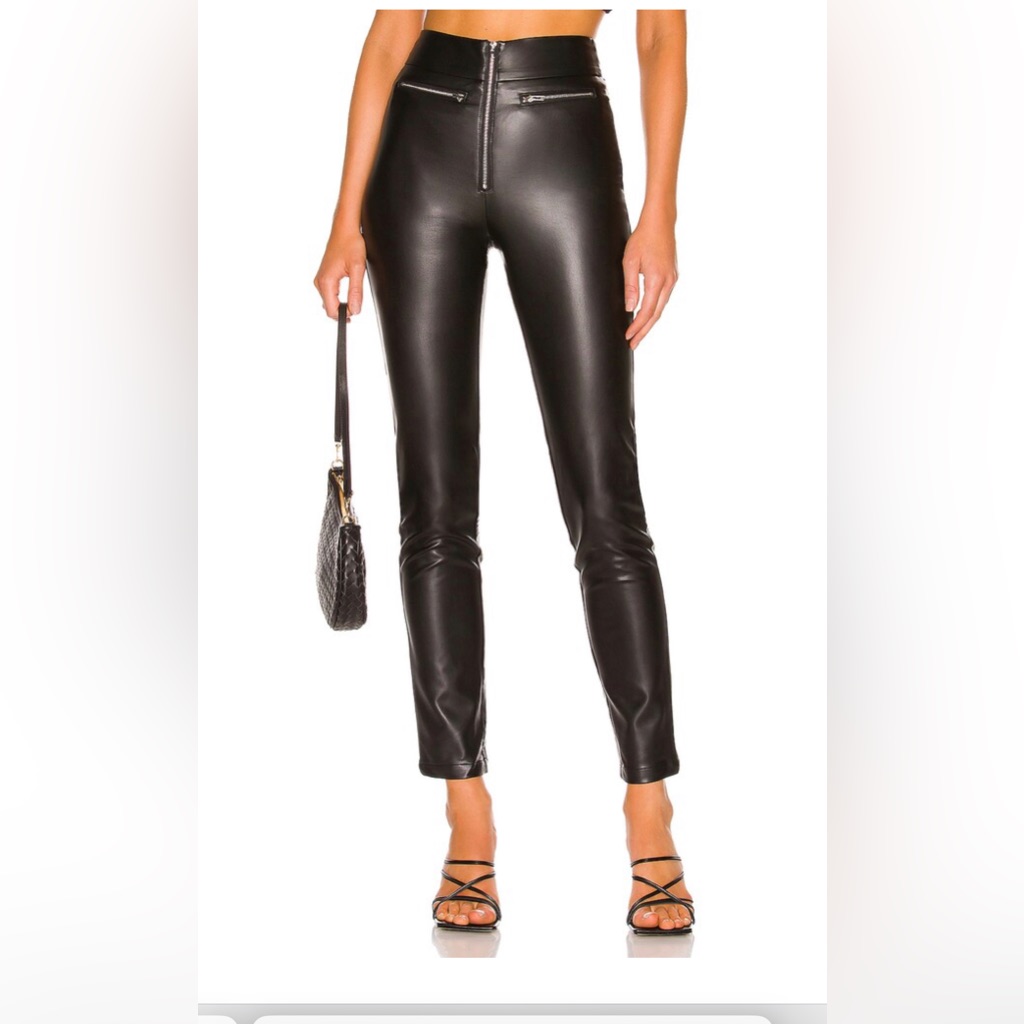 Superdown Adonia Zipper Front Pant In Black